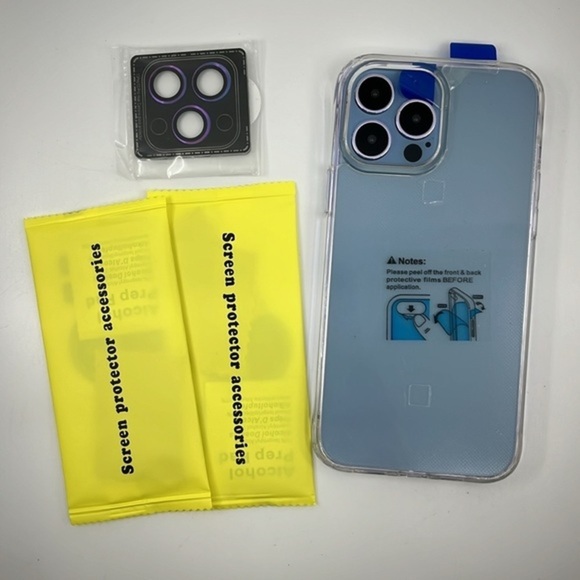 iPhone 13 Pro Max Clear Protective Case & Camera Protector - Picture 1 of 6